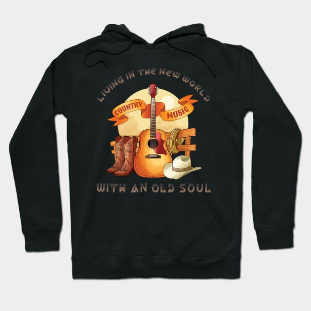 Living In The New With An Old Soul Hoodie by AssoDesign